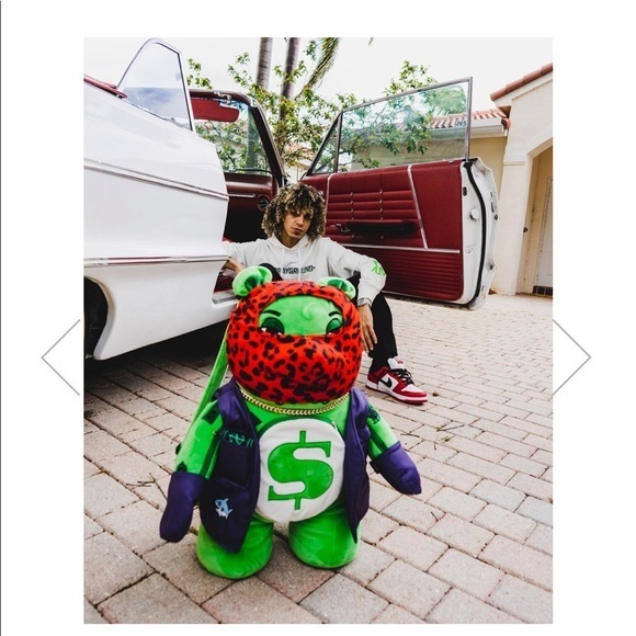 SPRAYGROUND LIMITED EDITION Ski Mask Money Bear Green Teddy Backpack - Picture 11 of 13